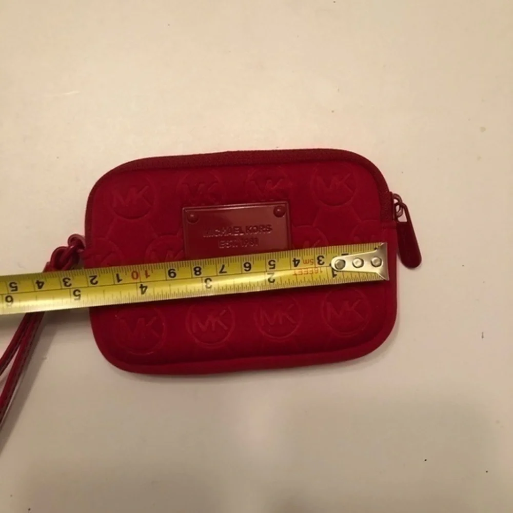 Michael kors red neoprene writer mini clutch bag - Picture 4 of 6